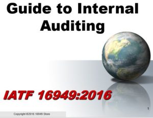 16949:2016 Internal Auditor Training & Checklist Package