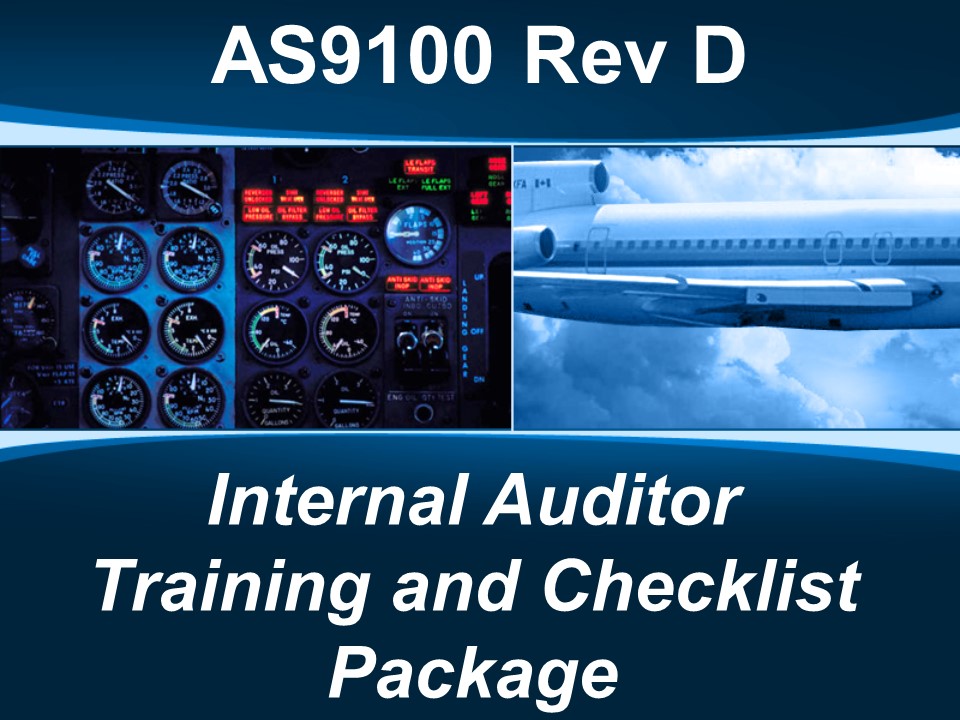 AS9100d Internal Auditor Training & Checklist Package