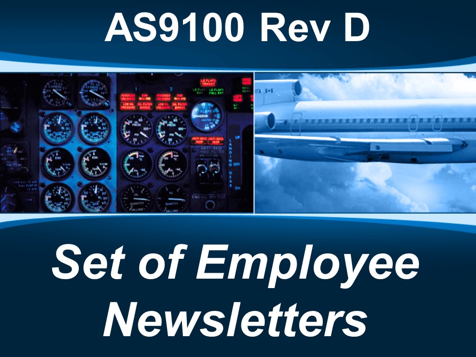 AS9100d Set of Employee Newsletters