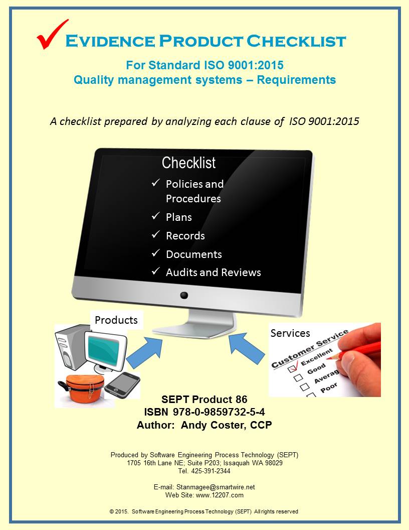ISO 9001:2015 ''Quality Management Systems - Requirements 2015 Edition''